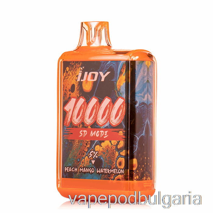 Vape 10000 Дръпки Ijoy Bar Sd10000 еднократна праскова манго диня